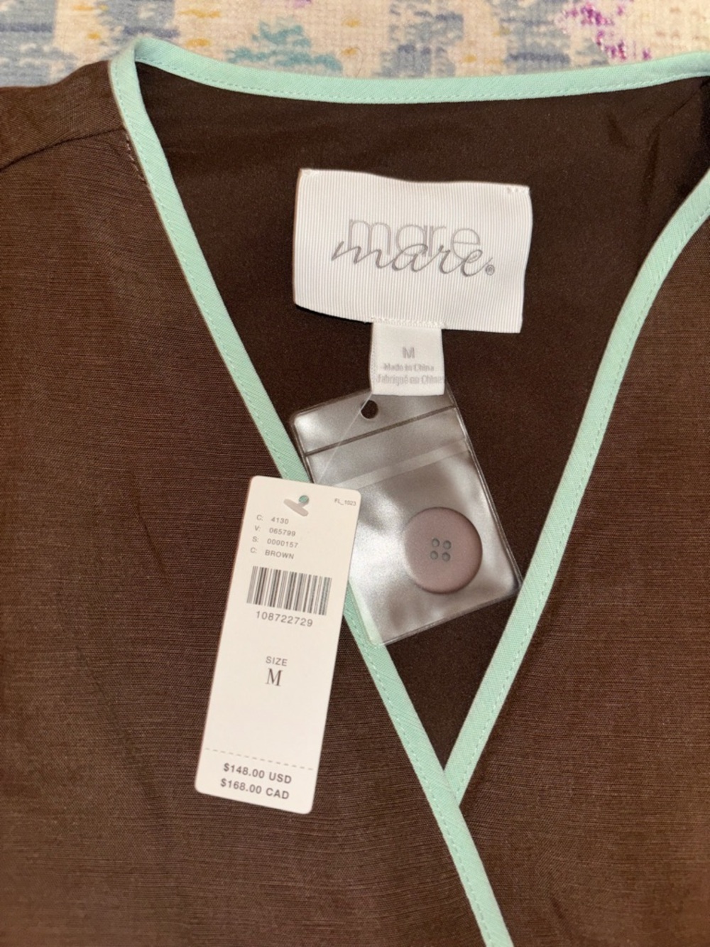 Anthropologie Mare Mare Asymmetric Button Mini Dress - Picture 3 of 9